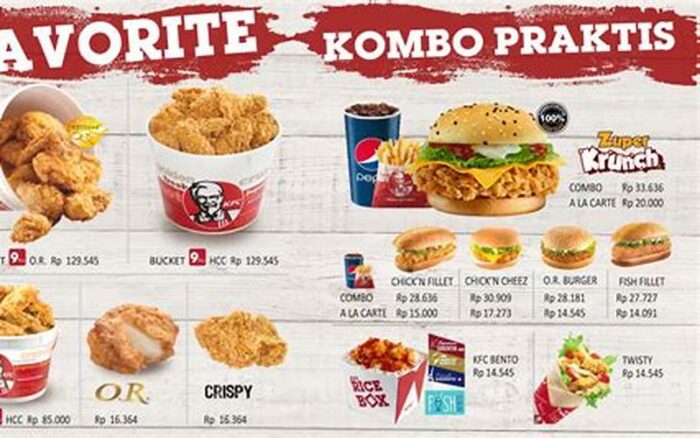 Gambar Harga Menu Kfc Terbaru