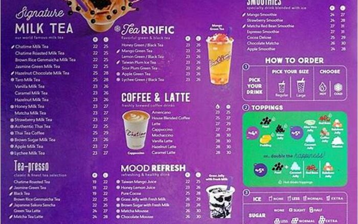 Gambar Menu Andalan Chatime